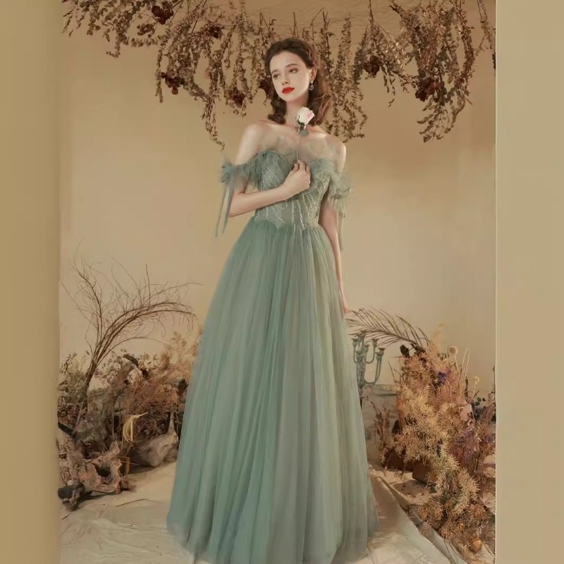 Women'S Fashion Middle Ages - 2026 Summer New Women's Banquet Evening