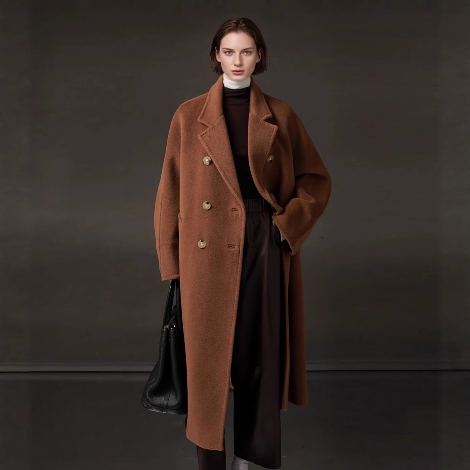 Women'S Fashion Middle Ages - Allingentle Women's Long Blazer Woolen Fashion