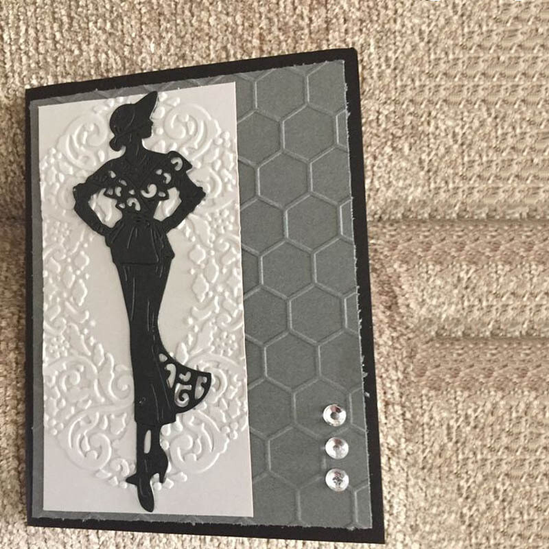 Women Fashion Figure Template - Fashion Woman metal cutting dies mold