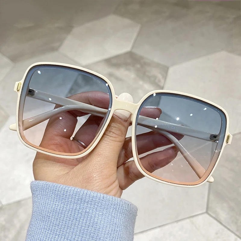 Women'S Fashion Eyewear - Vintage Oversized Square Sunglasses Women Fashion