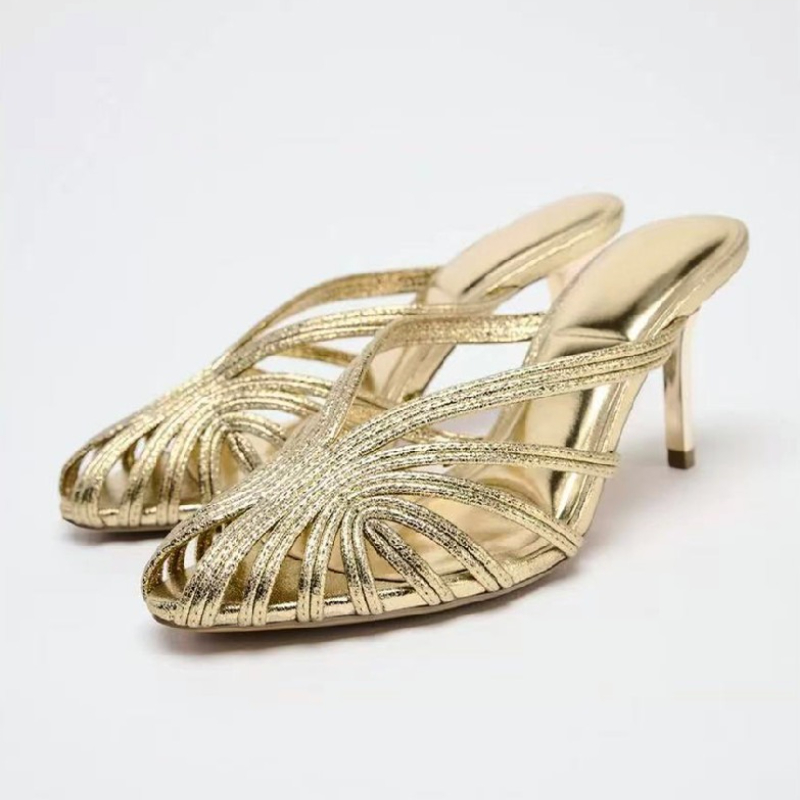 Women'S Fashion Brands - Designer Hollow Pointed Toe Pumps Slippers