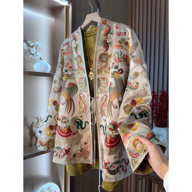 Women Fashion Jackets - New Chinese Style Kimono Cardigan Jacket