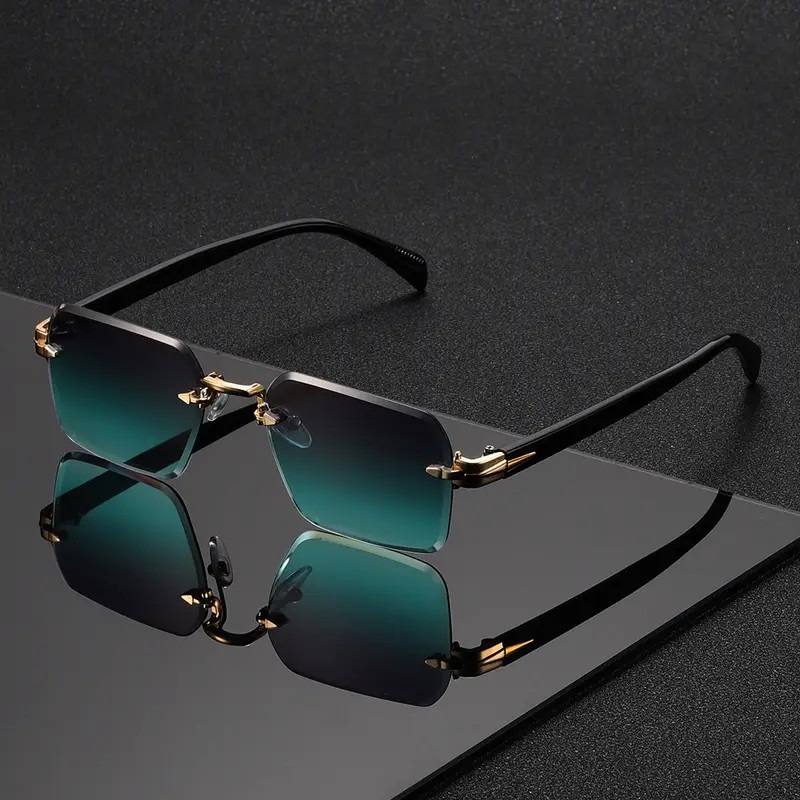 Women'S Fashion Eyewear - Rimless Sunglasses Rectangle Fashion Popular Women