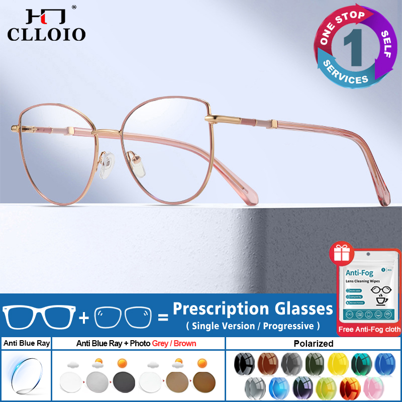 Women'S Fashion Reading Glasses - CLLOIO Fashion Cat's Eye Prescription Myopia