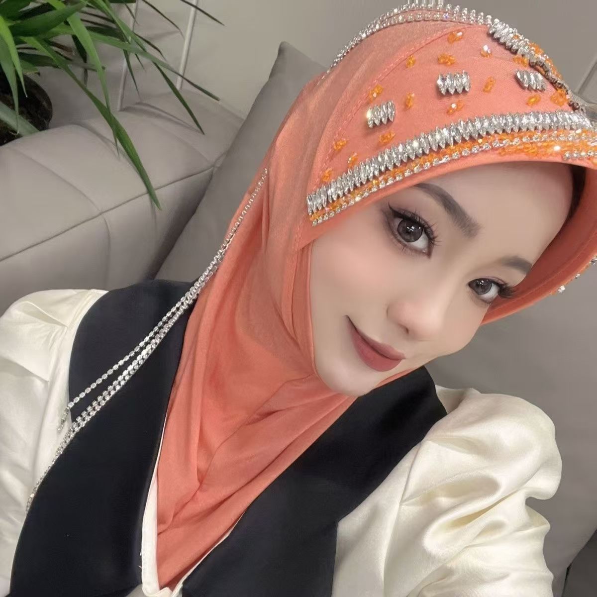 Luxury Hat Hijab Pink Scarf wi - Women'S Fashion Brands incelemesi ve fiyatı