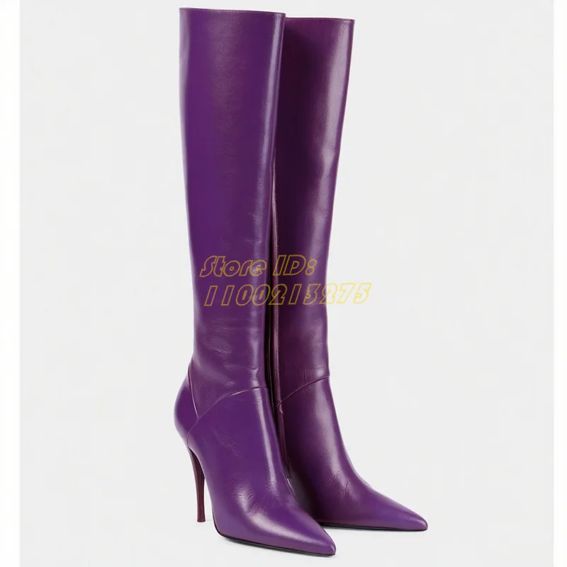 Matte Leather Knee High Boots  - Women'S Fashion Leather Boots incelemesi ve fiyatı