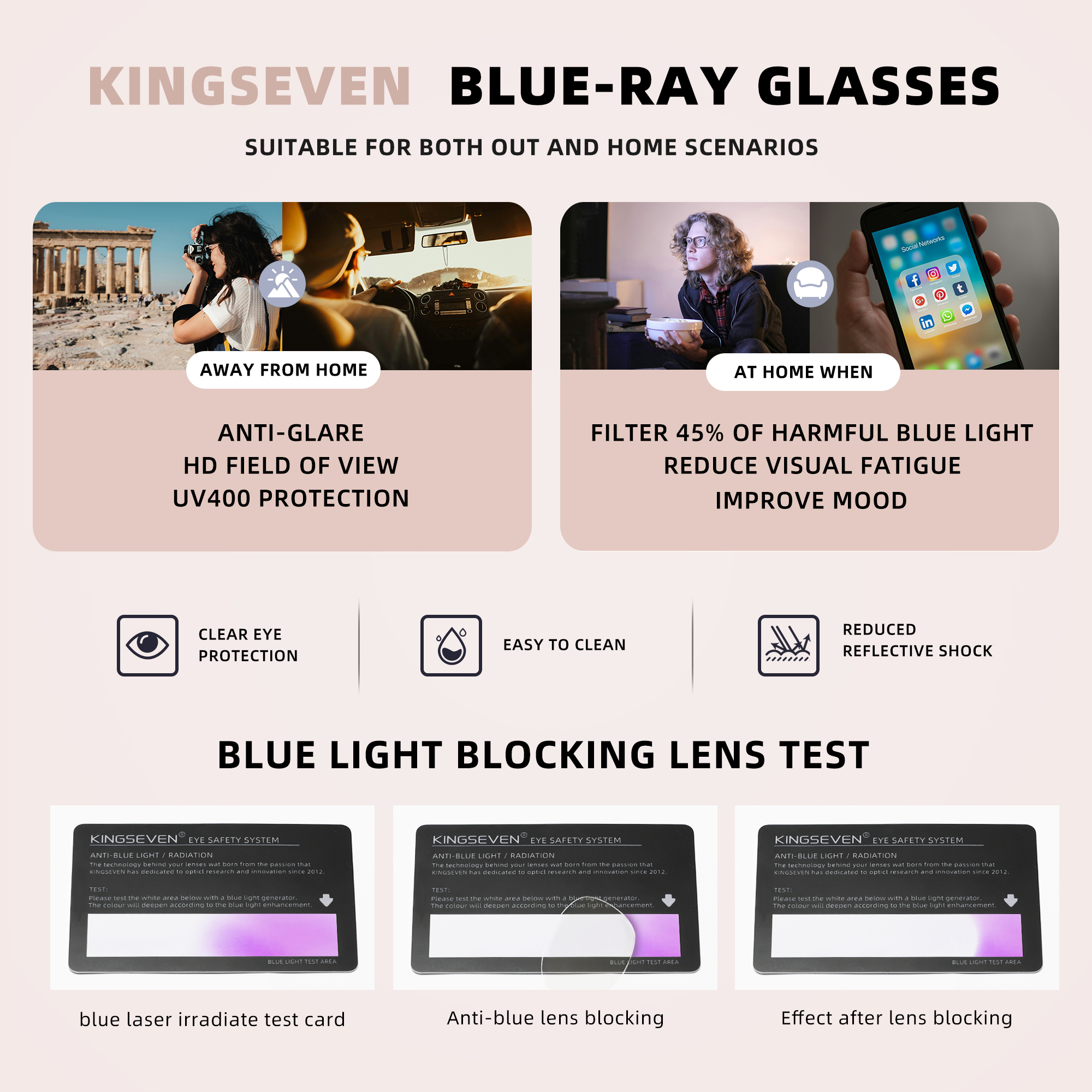 KINGSEVEN Fashion Blue Light B - Women'S Fashion Reading Glasses incelemesi ve fiyatı