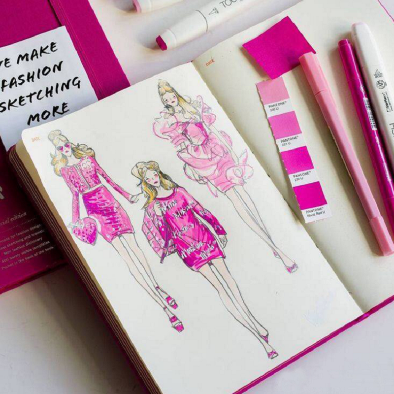A5 Womens Sketchbook Cherry No - Women Fashion Figure Template incelemesi ve fiyatı