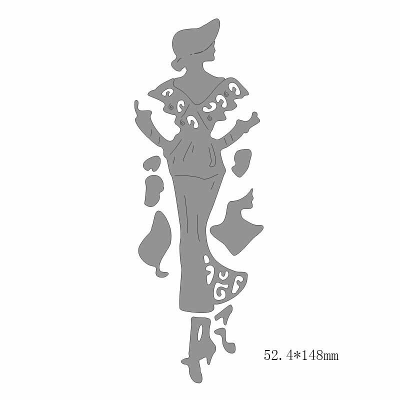 Fashion Woman metal cutting di - Women Fashion Figure Template incelemesi ve fiyatı