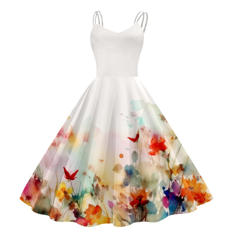 2024 New Vintage Cocktail Dres - Women'S Fashion Of The 50S incelemesi ve fiyatı