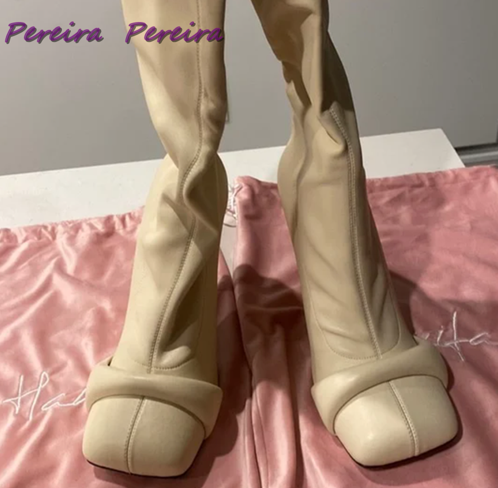 Solid Strange Style Knee-High  - Women'S Fashion Leather Boots incelemesi ve fiyatı