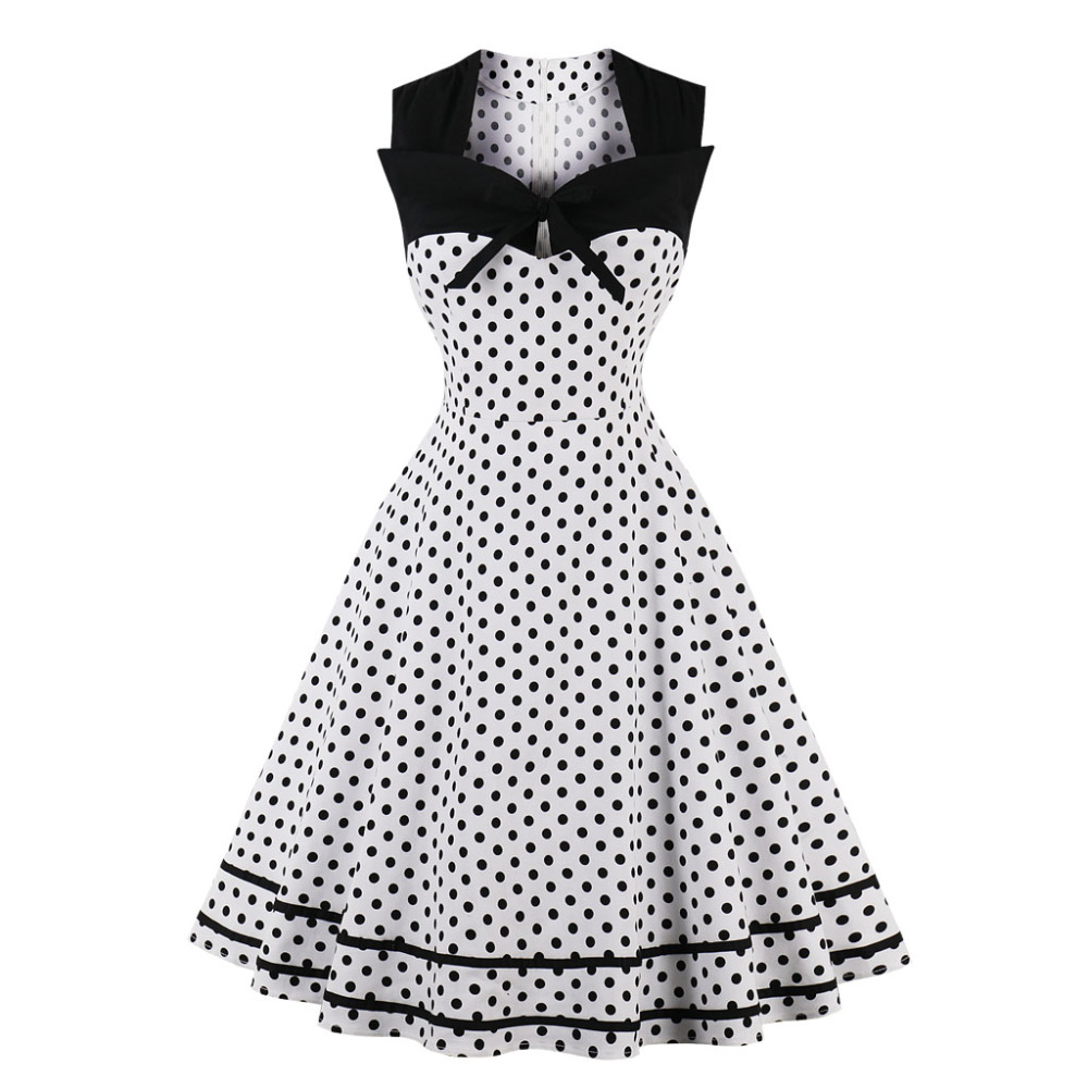 Women's Polka Dot Sleeveless D - Women'S Fashion Of The 50S incelemesi ve fiyatı