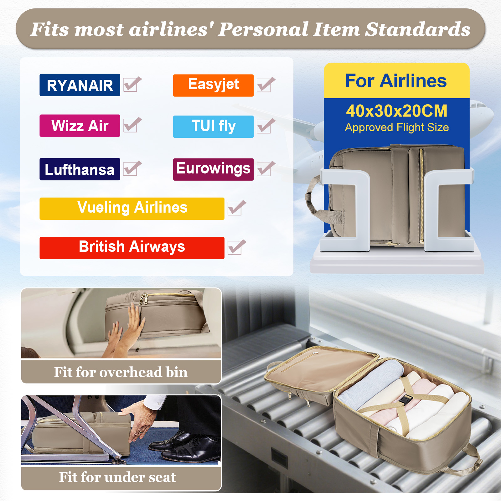 Ryanair 40x30x20 Travel Backpa - Women'S Fashion Belts incelemesi ve fiyatı