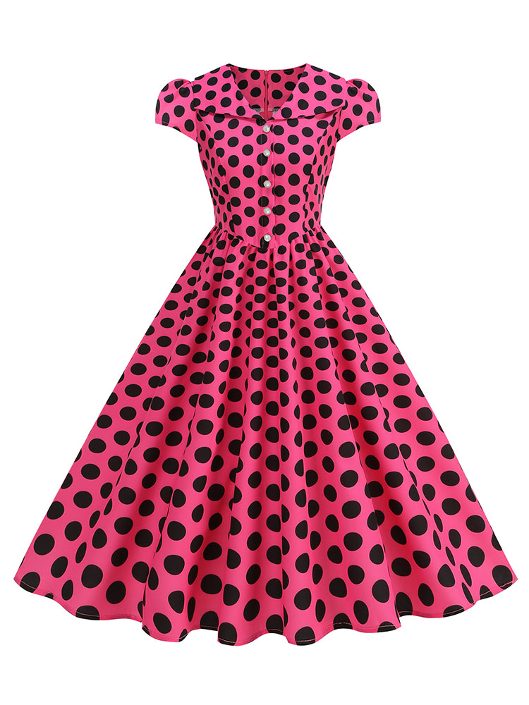 Women's Polka Dot Summer Dress - Women'S Fashion Of The 50S incelemesi ve fiyatı