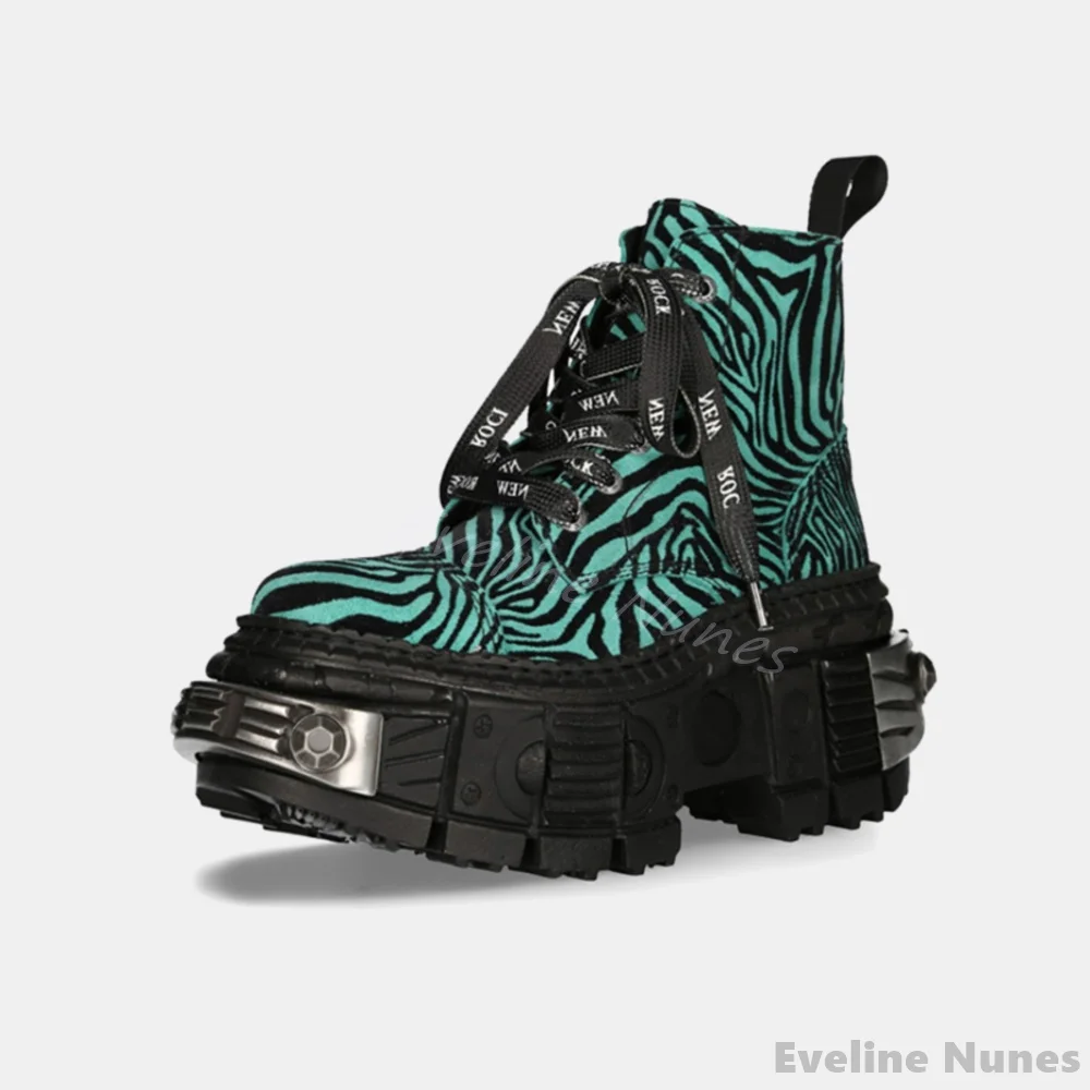 Retro Contrast Color Leopard P - Women'S Fashion Leather Boots incelemesi ve fiyatı
