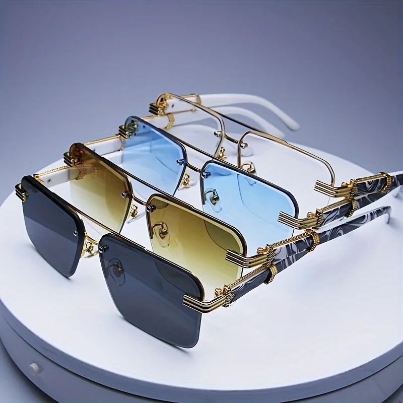 Fashion Rimless Sunglasses Men - Women'S Fashion Eyewear incelemesi ve fiyatı