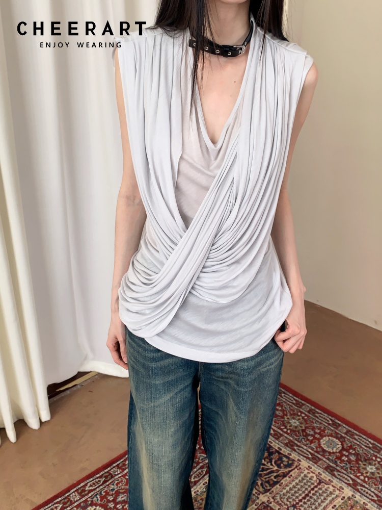 CHEERART Designer Cross Sleeve - Women'S Fashion Designer Clothes incelemesi ve fiyatı