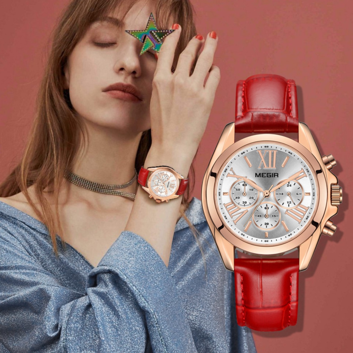 MEGIR New Luxury Leather Watch - Women'S Fashion Brands incelemesi ve fiyatı