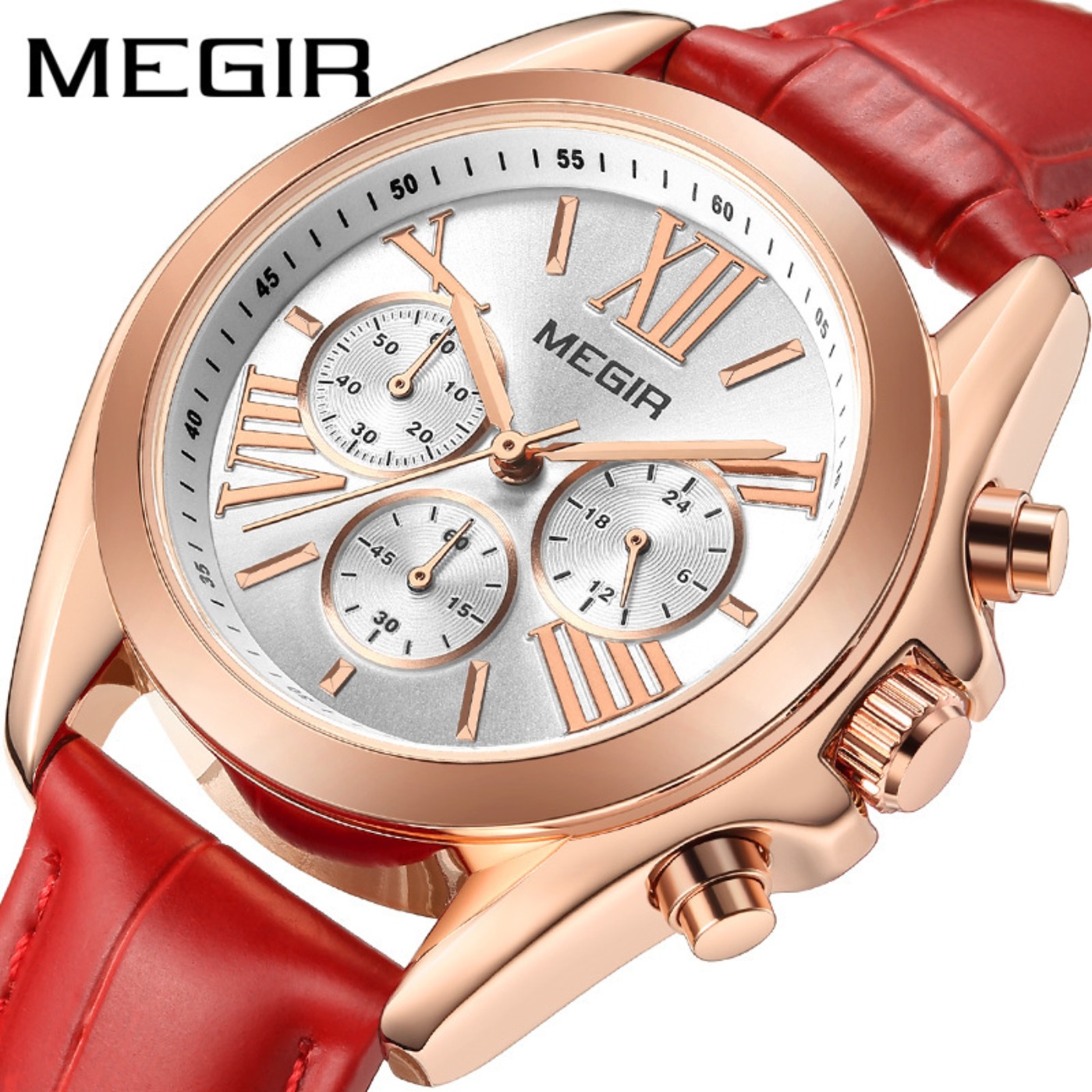 MEGIR New Luxury Leather Watch - Women'S Fashion Brands incelemesi ve fiyatı