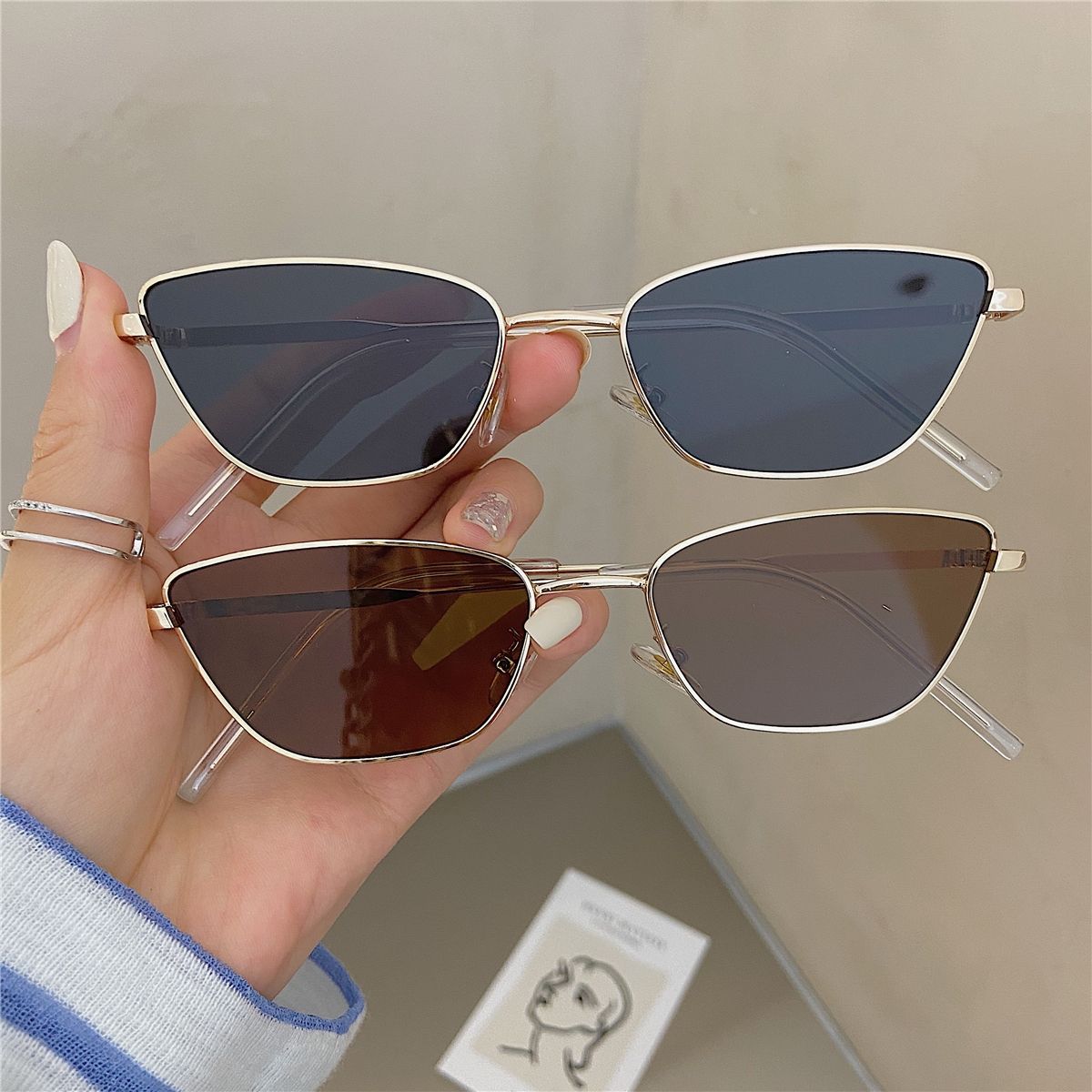 Fashionable Rhombus-Shaped Met - Women'S Fashion Eyewear incelemesi ve fiyatı