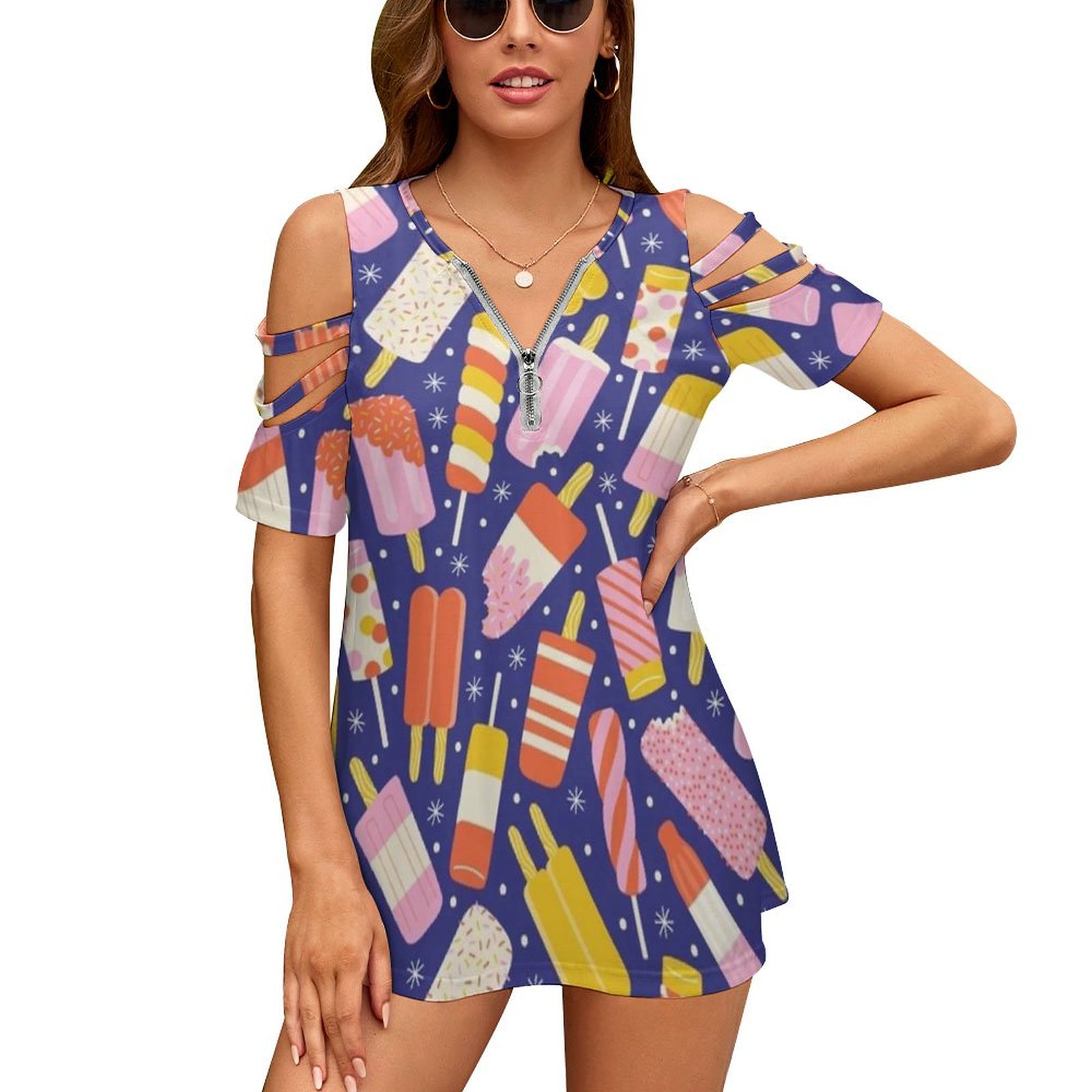 Popsicles New Fashion Zip Off  - Women Fashion Vector incelemesi ve fiyatı