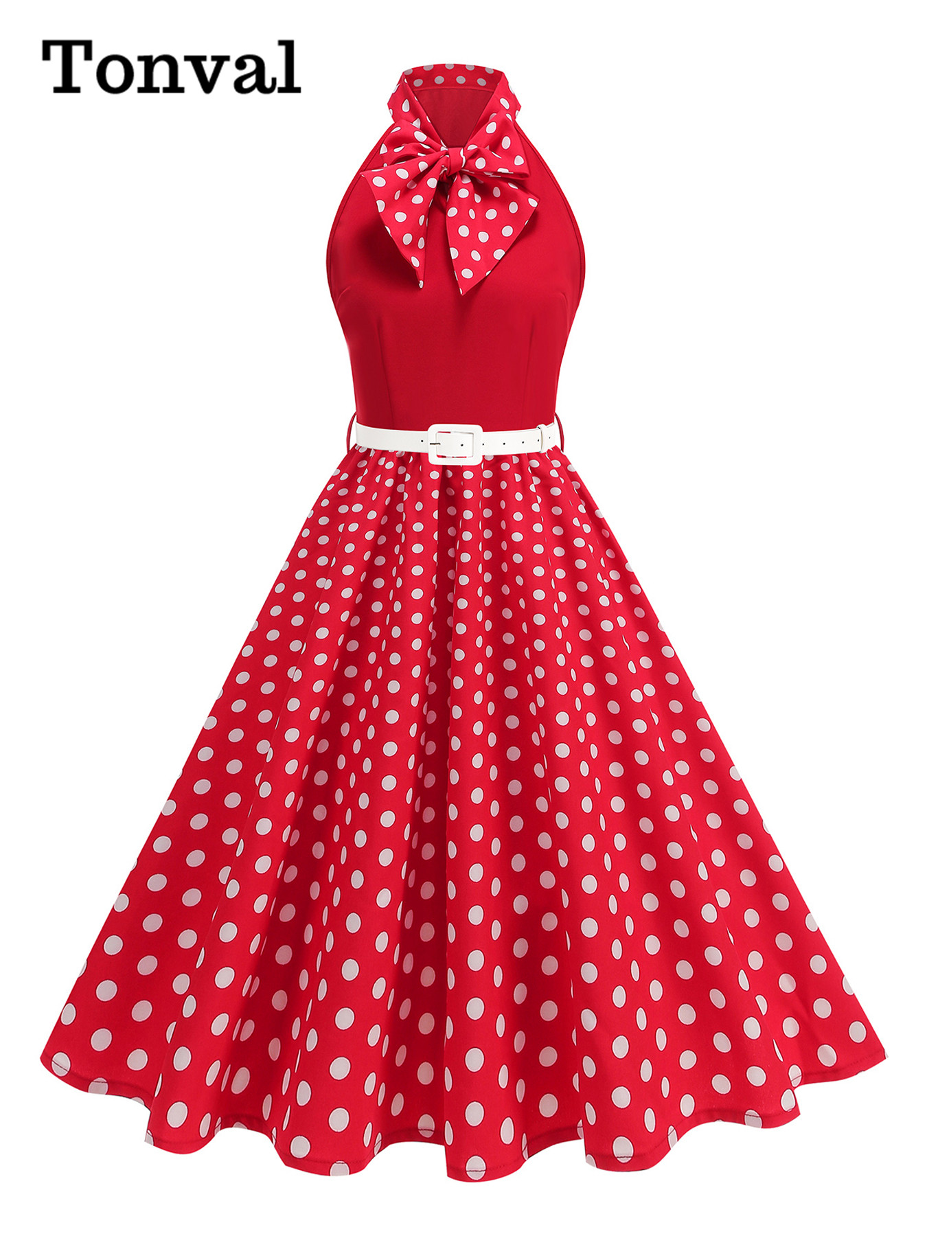 Tonval Bow Neck Halter Neck Po - Women'S Fashion Of The 50S incelemesi ve fiyatı