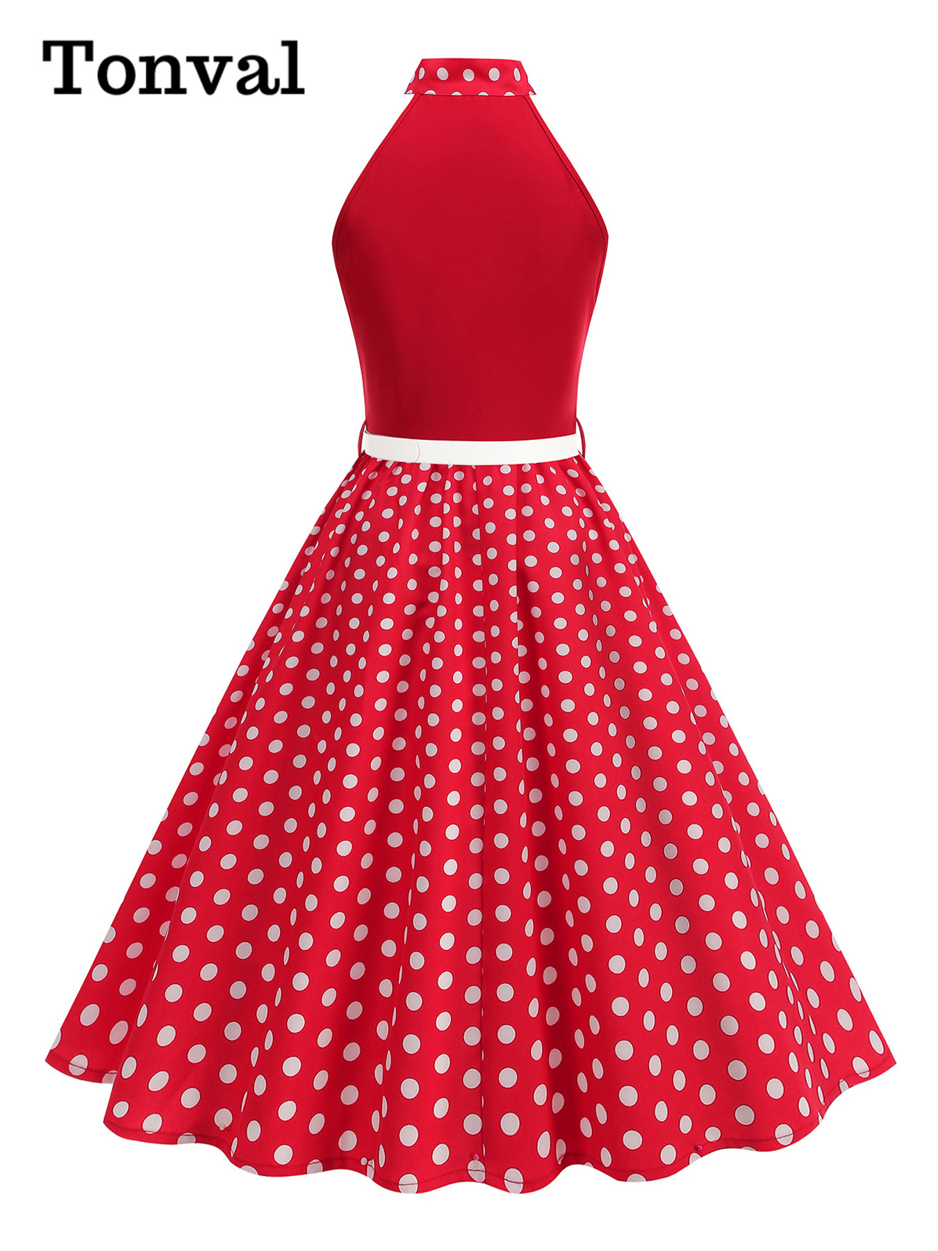 Tonval Bow Neck Halter Neck Po - Women'S Fashion Of The 50S incelemesi ve fiyatı