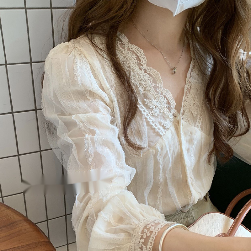 Shirts Women Lace Patchwork Fa - Women'S Fashion Designer Clothes incelemesi ve fiyatı