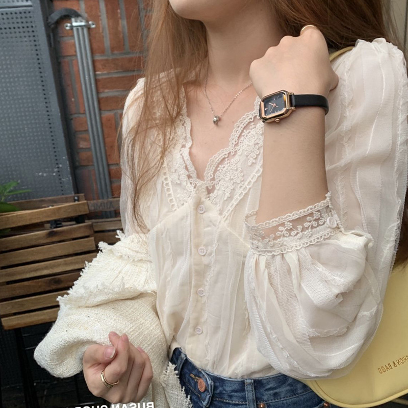 Shirts Women Lace Patchwork Fa - Women'S Fashion Designer Clothes incelemesi ve fiyatı