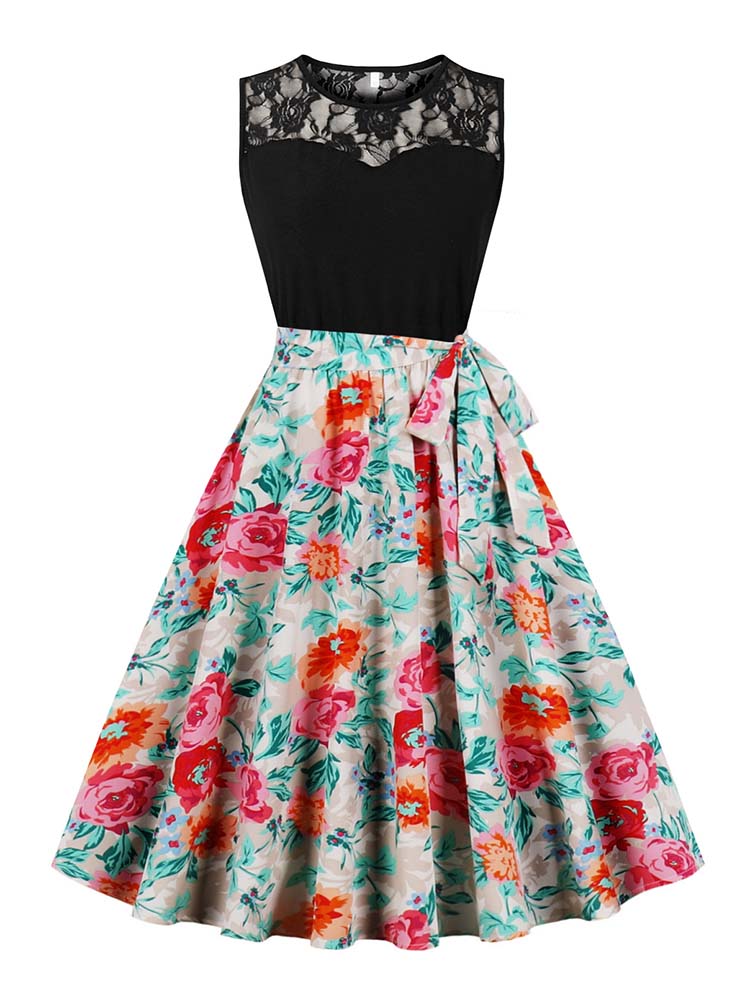 Elegant High Waist Sleeveless  - Women'S Fashion Of The 50S incelemesi ve fiyatı
