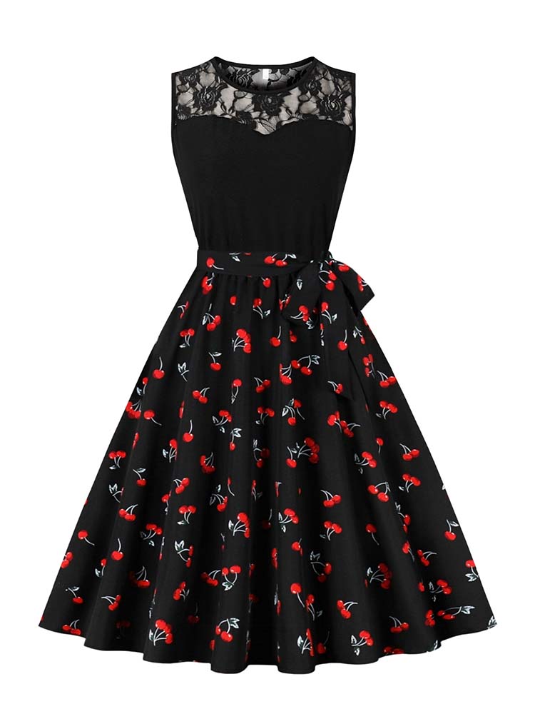 Elegant High Waist Sleeveless  - Women'S Fashion Of The 50S incelemesi ve fiyatı