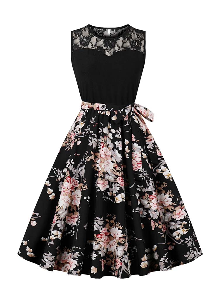 Elegant High Waist Sleeveless  - Women'S Fashion Of The 50S incelemesi ve fiyatı