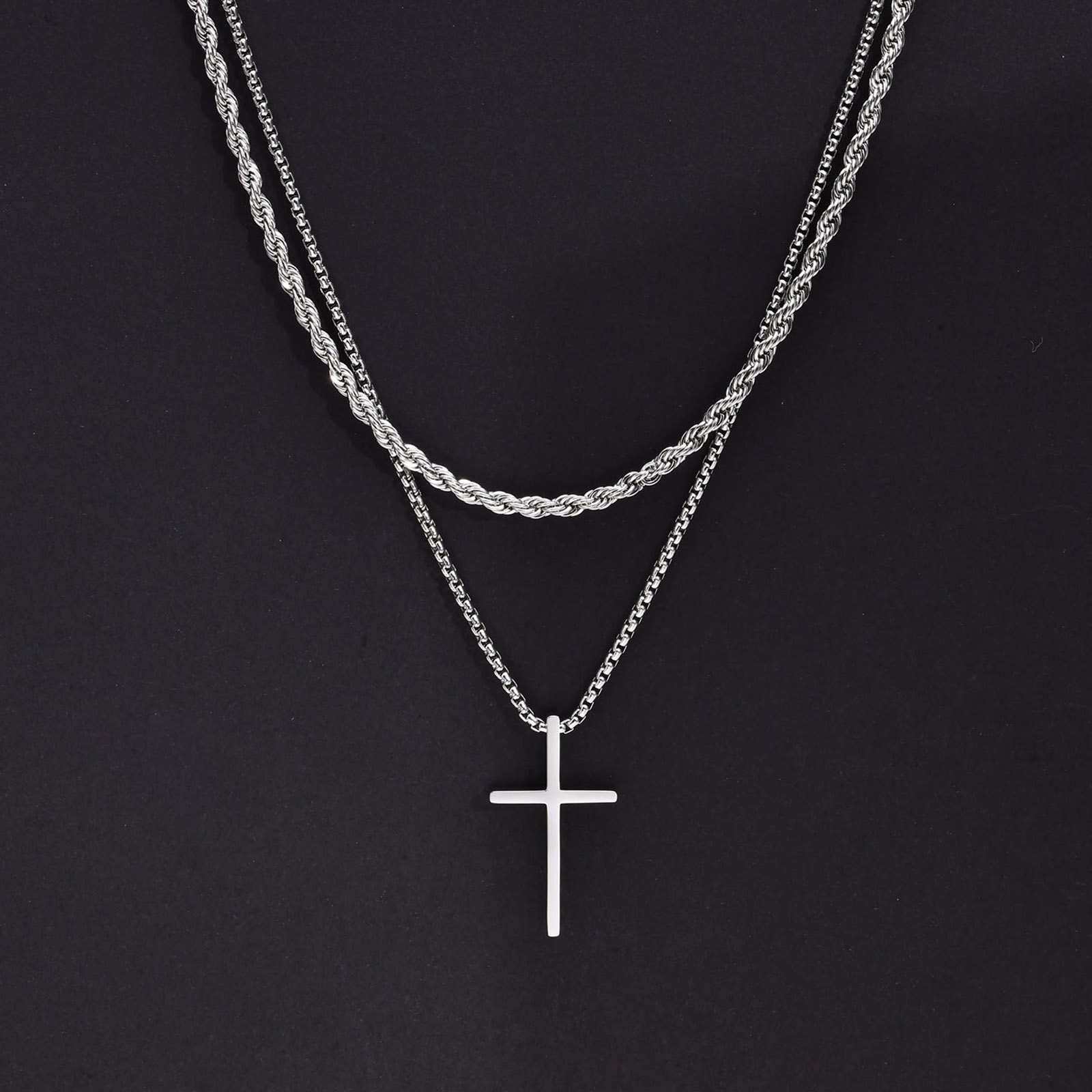 Trendy Cross Necklace for Men  - Women'S Fashion Of The 50S incelemesi ve fiyatı