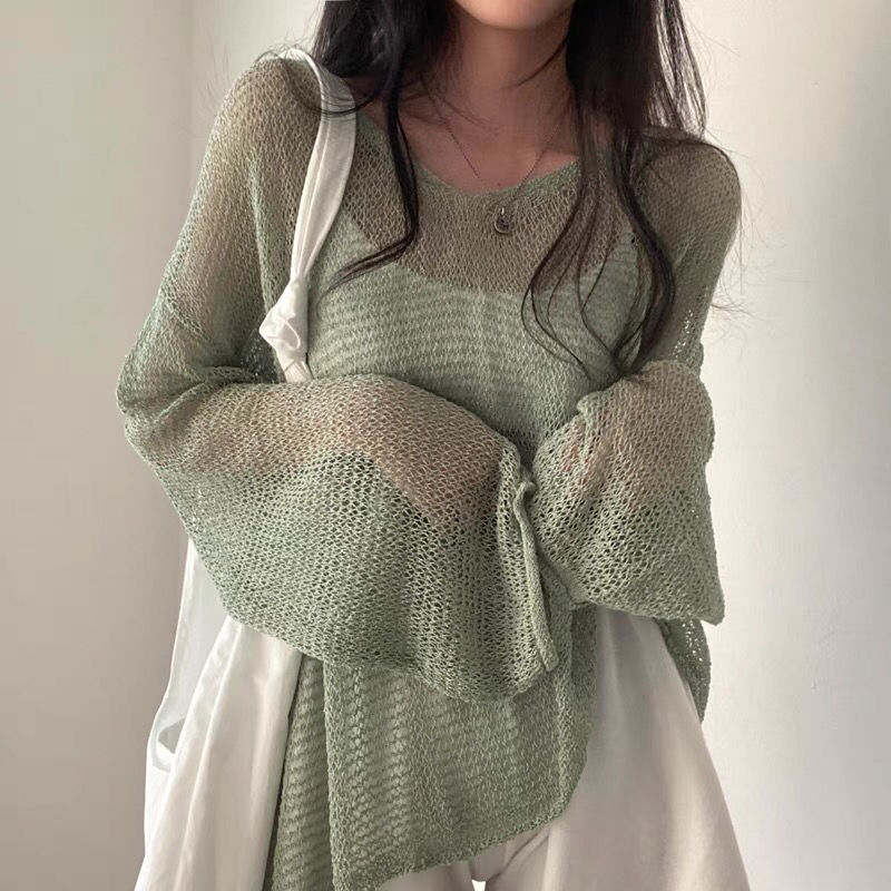 Thin Pullovers Women Knit Holl - Women'S Fashion Designer Clothes incelemesi ve fiyatı