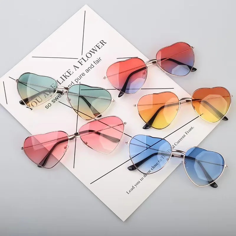 Fashion Heart Shaped Metal Sun - Women'S Fashion Eyewear incelemesi ve fiyatı