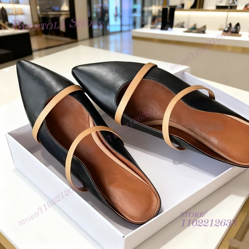 Flat Mules Half Round Pointed  - Women'S Fashion Belts incelemesi ve fiyatı