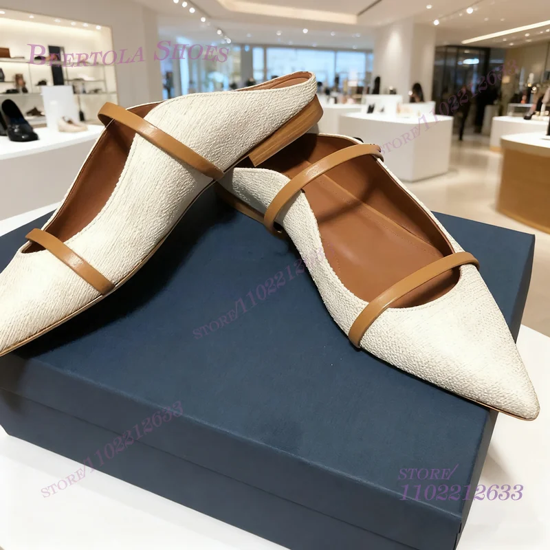 Flat Mules Half Round Pointed  - Women'S Fashion Belts incelemesi ve fiyatı