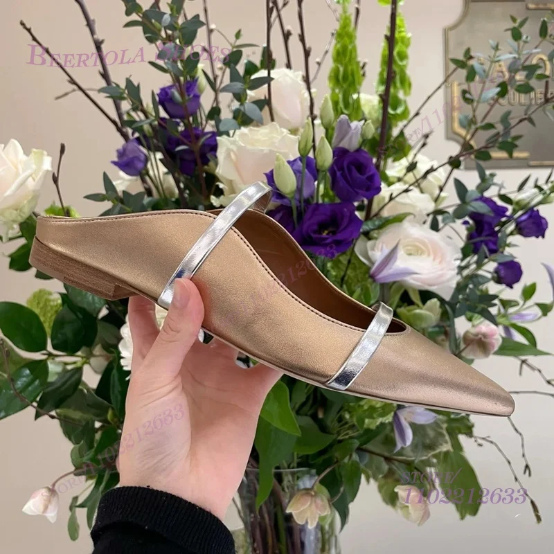 Flat Mules Half Round Pointed  - Women'S Fashion Belts incelemesi ve fiyatı