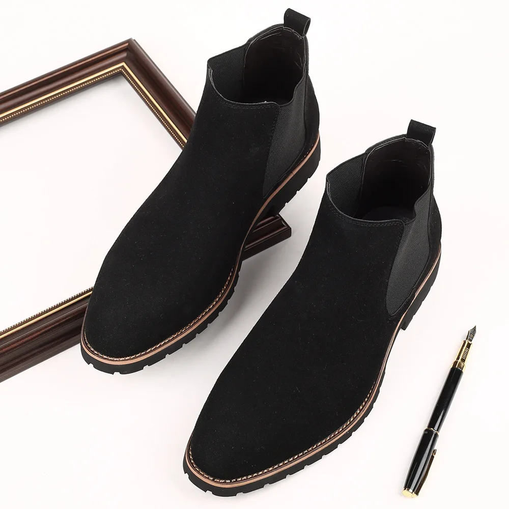 Men Ankle Boots British Style  - Women'S Fashion Business Casual incelemesi ve fiyatı