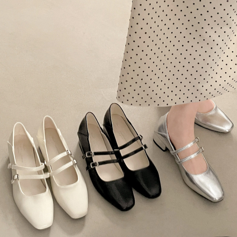 Square Toe Low Heel Women Silv - Women'S Fashion Belts incelemesi ve fiyatı
