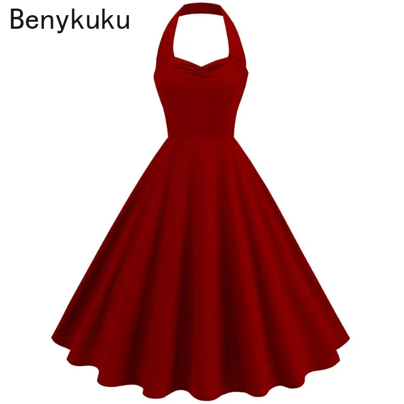 Solid Backless Pin Up 50s 60s  - Women'S Fashion Of The 50S incelemesi ve fiyatı
