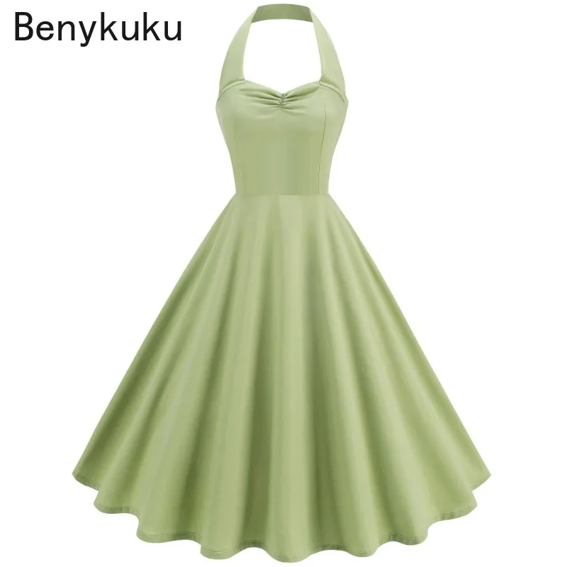 Solid Backless Pin Up 50s 60s  - Women'S Fashion Of The 50S incelemesi ve fiyatı