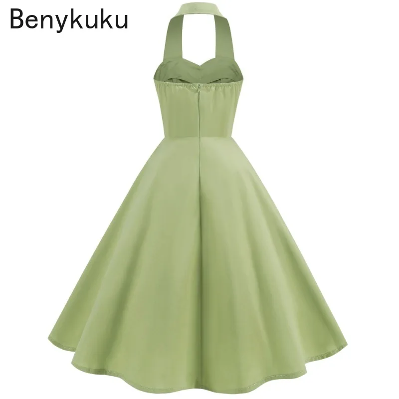 Solid Backless Pin Up 50s 60s  - Women'S Fashion Of The 50S incelemesi ve fiyatı