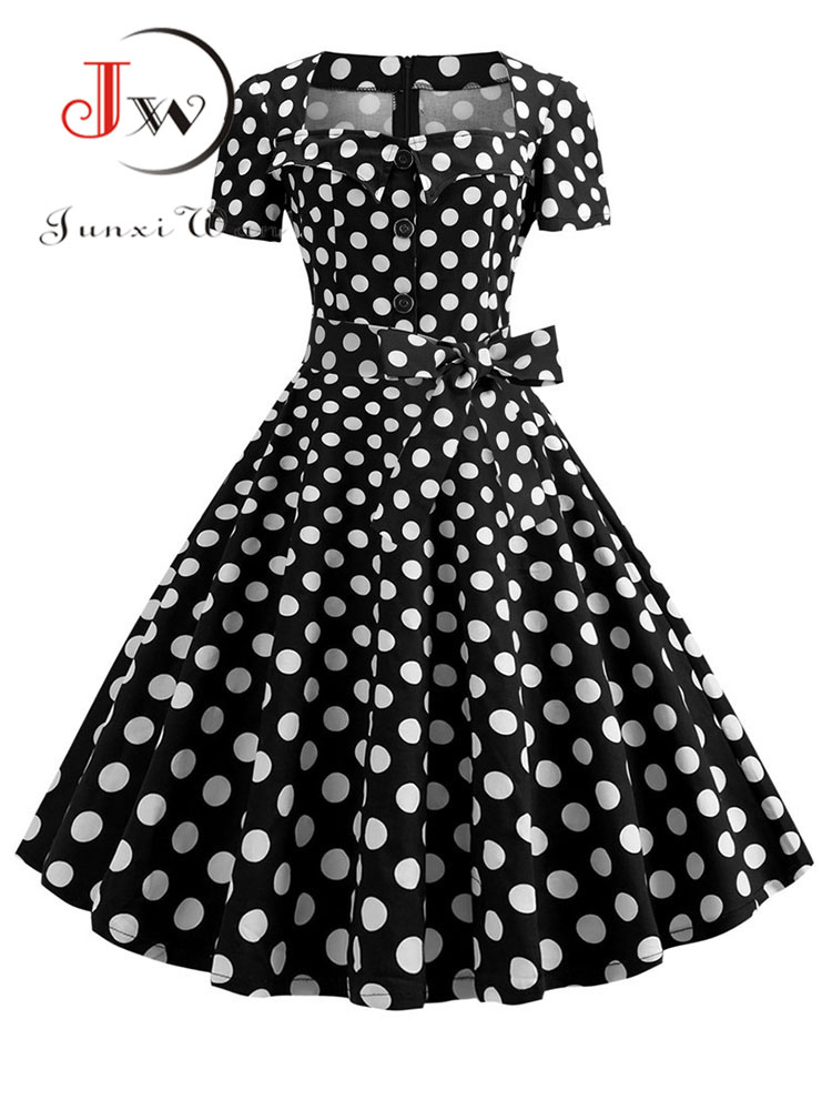 Women Vintage Dress Summer 50s - Women'S Fashion Of The 50S incelemesi ve fiyatı