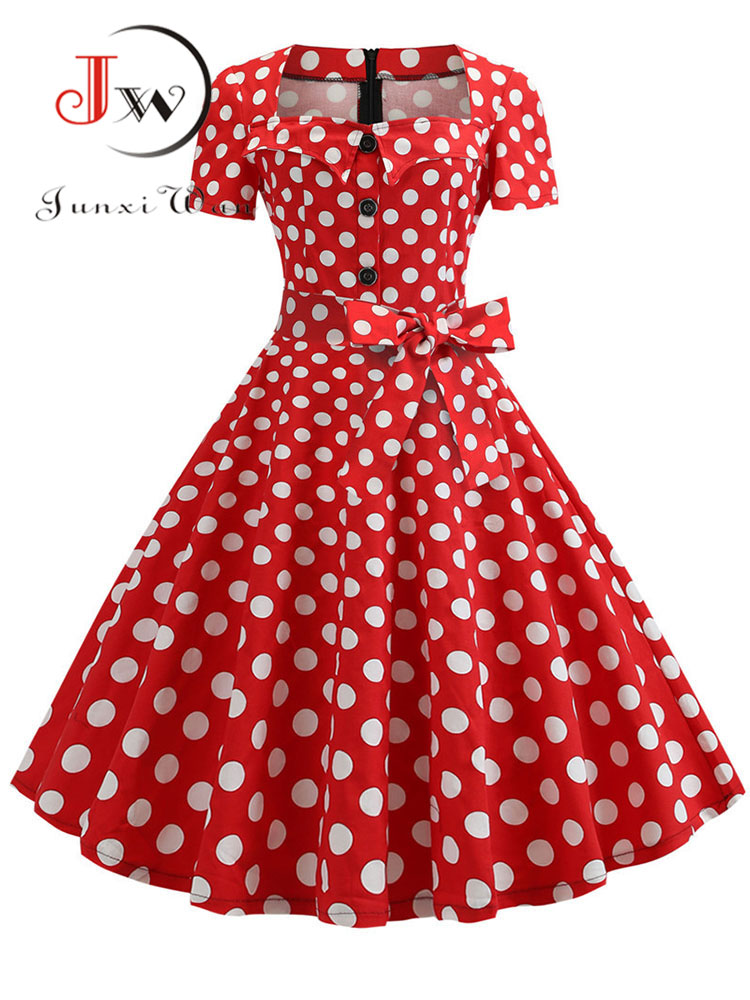 Women Vintage Dress Summer 50s - Women'S Fashion Of The 50S incelemesi ve fiyatı