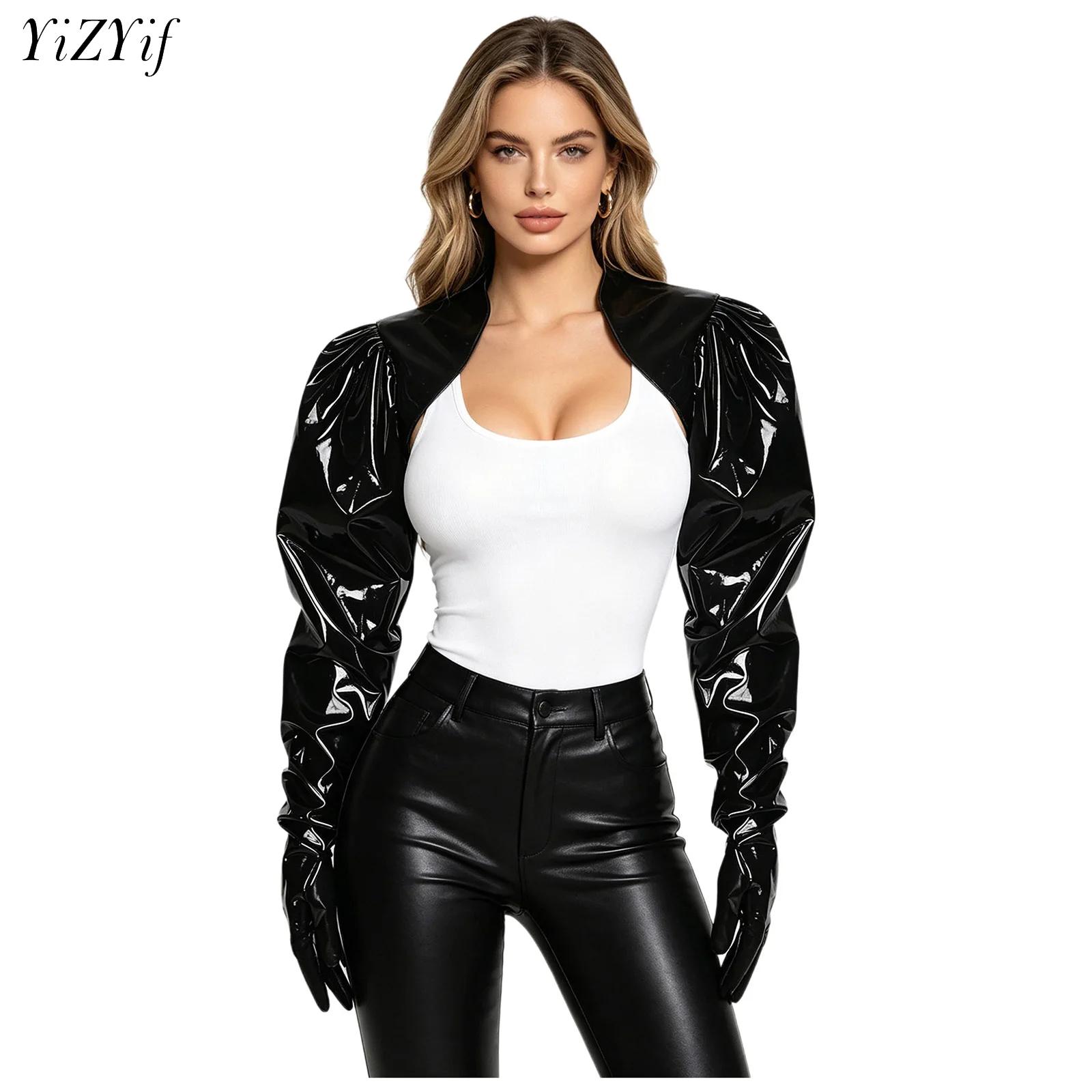 Womens Wet Look PU Leather Car - Women Fashion Jackets incelemesi ve fiyatı
