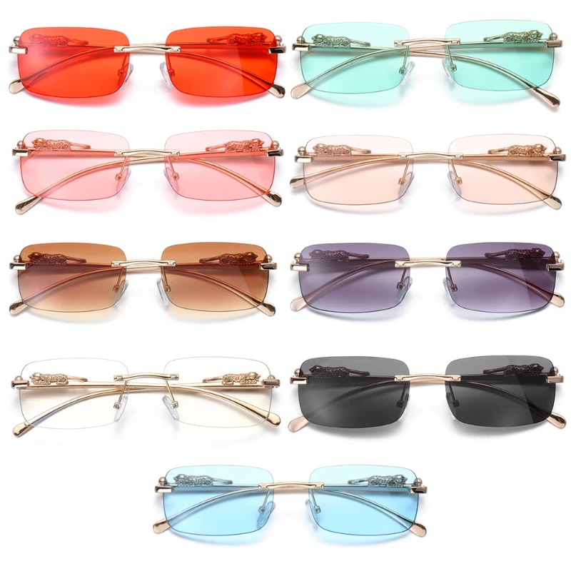 Rimless Square Sunglasses Wome - Women'S Fashion Eyewear incelemesi ve fiyatı
