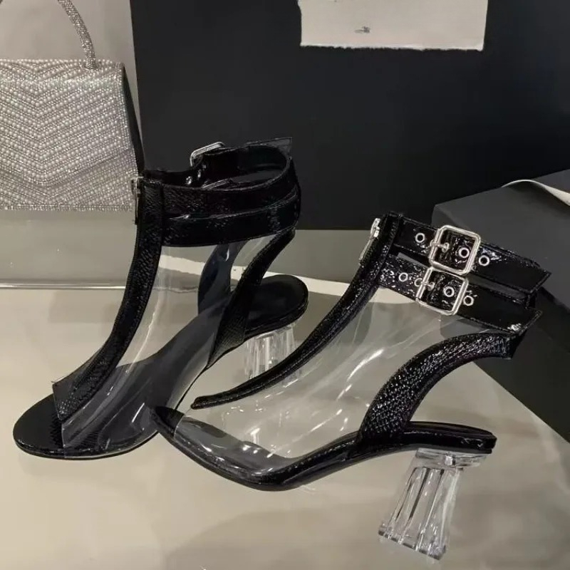 Crystal Heel Zip Sandals Summe - Women'S Fashion Belts incelemesi ve fiyatı