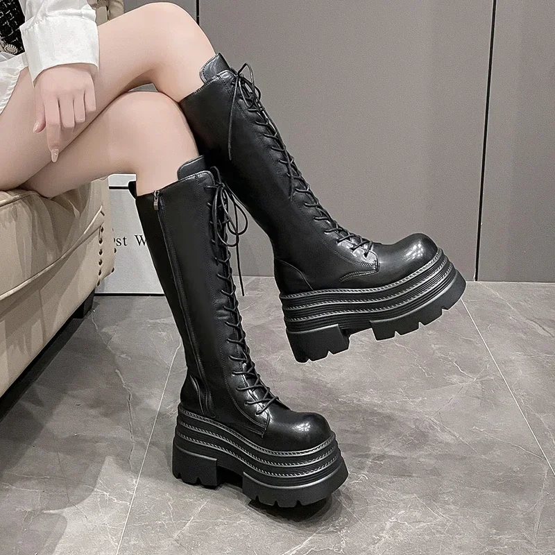 10CM New Women's Roman Long Bo - Women'S Fashion Leather Boots incelemesi ve fiyatı