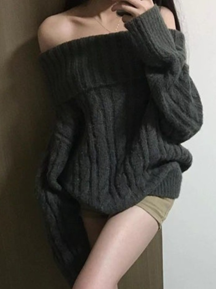 French Design Grey Off Shoulde - Women'S Fashion Designer Clothes incelemesi ve fiyatı